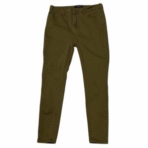 JUDY BLUE WOMENS OLIVE GREEN SKINNY FIT JEAN SIZE 15/32